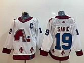 Avalanche 19 Joe Sakic White 2020-21 Reverse Retro Adidas Jersey,baseball caps,new era cap wholesale,wholesale hats